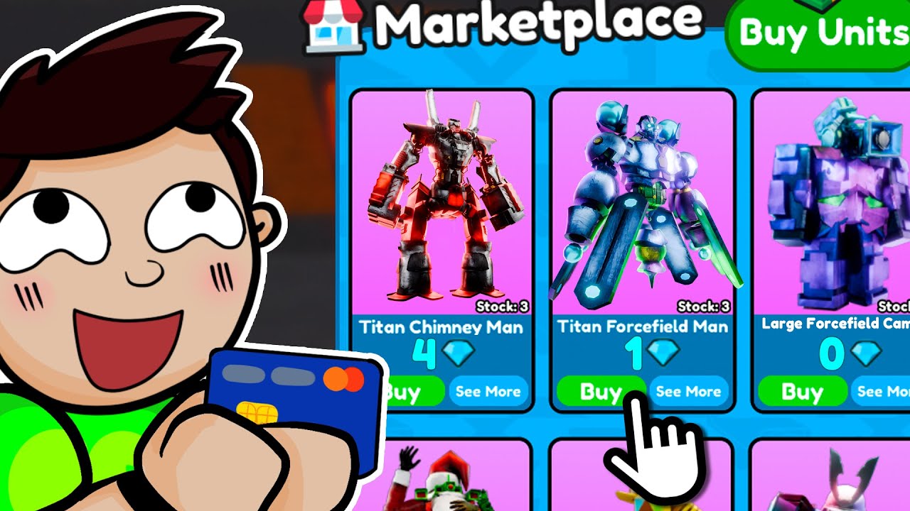 Conseguí TODAS las Unidades Forcefield en Toilet Tower Defense (Roblox)