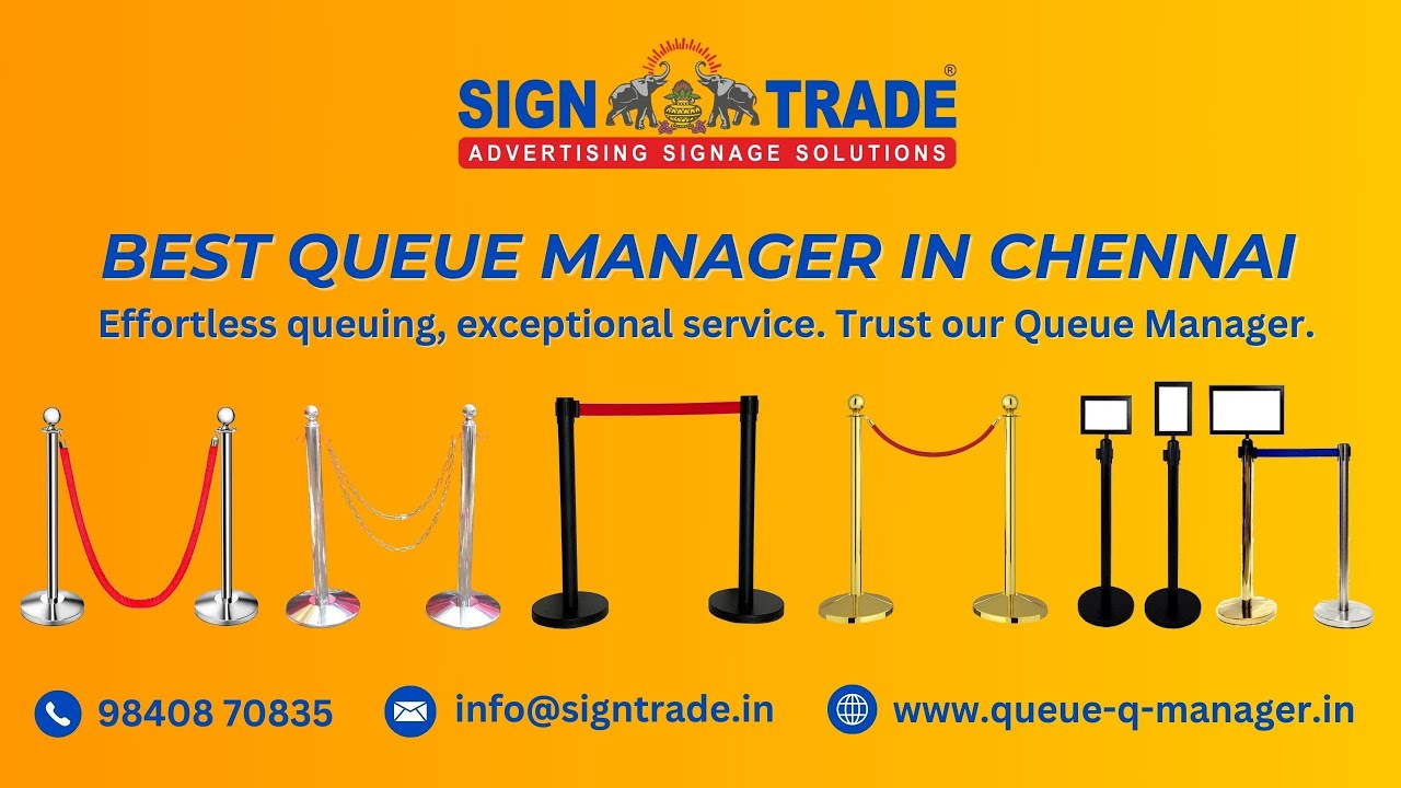 Que Manager in Chennai | Queue Manager Manufacturers & Suppliers in Chennai | Signtrade