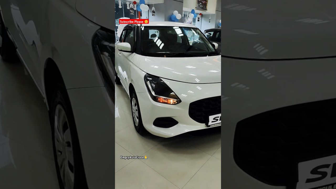 2025 Maruti Suzuki Swift White Color Front Looks 💯👑