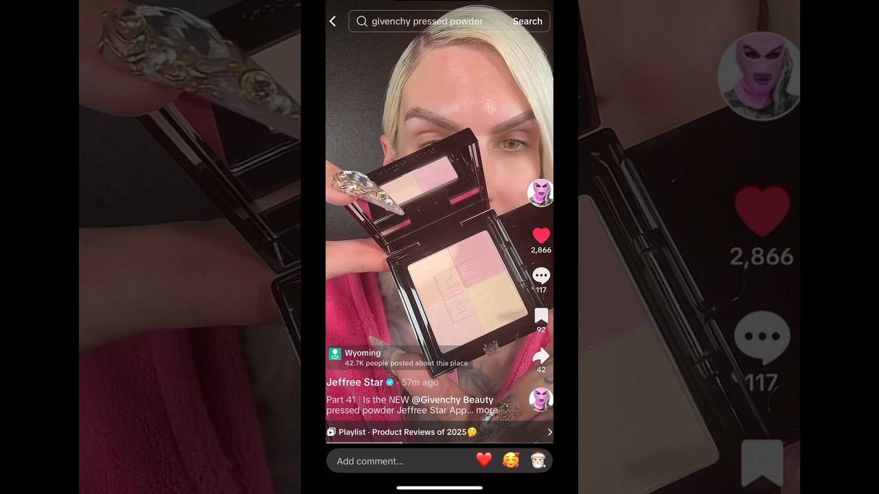 Компактная пудра Givenchy Beauty..#jeffreestar #макияж #короткий