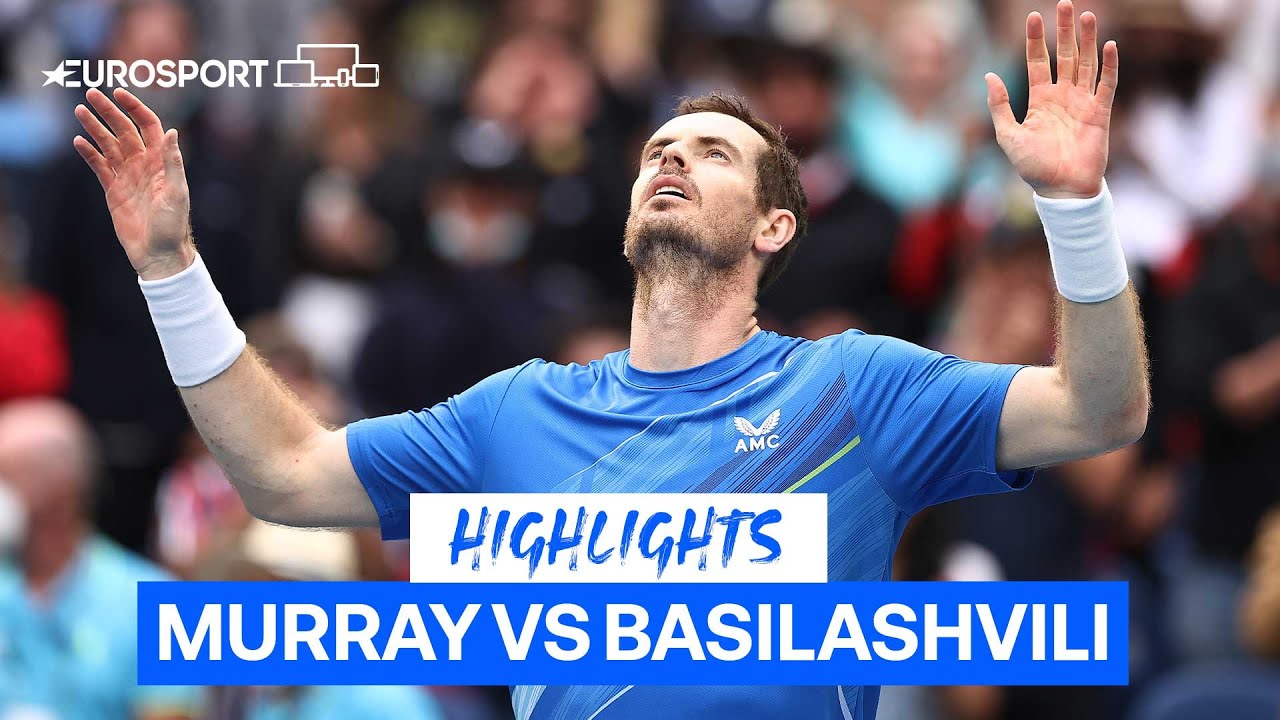 Andy Murray overcomes Basilashvili in five-set epic on Australian Open return | Eurosport Tennis