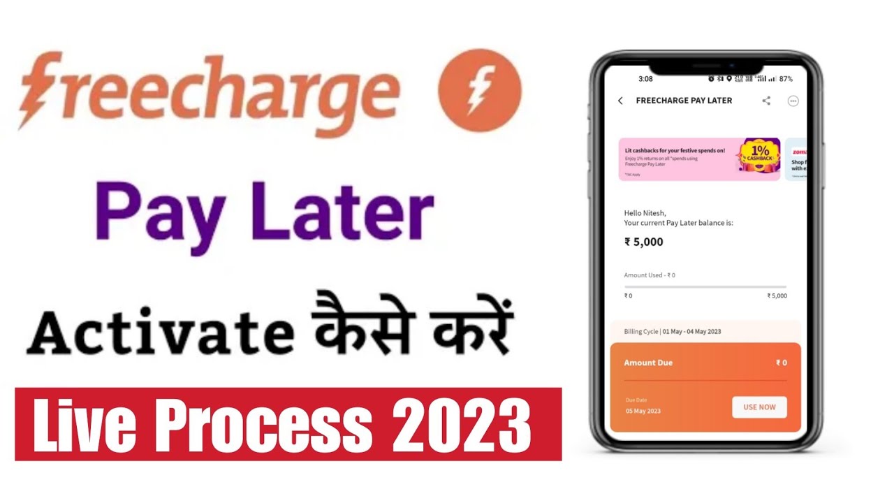 How to Activate freecharge Pay Later | freecharge Pay Later