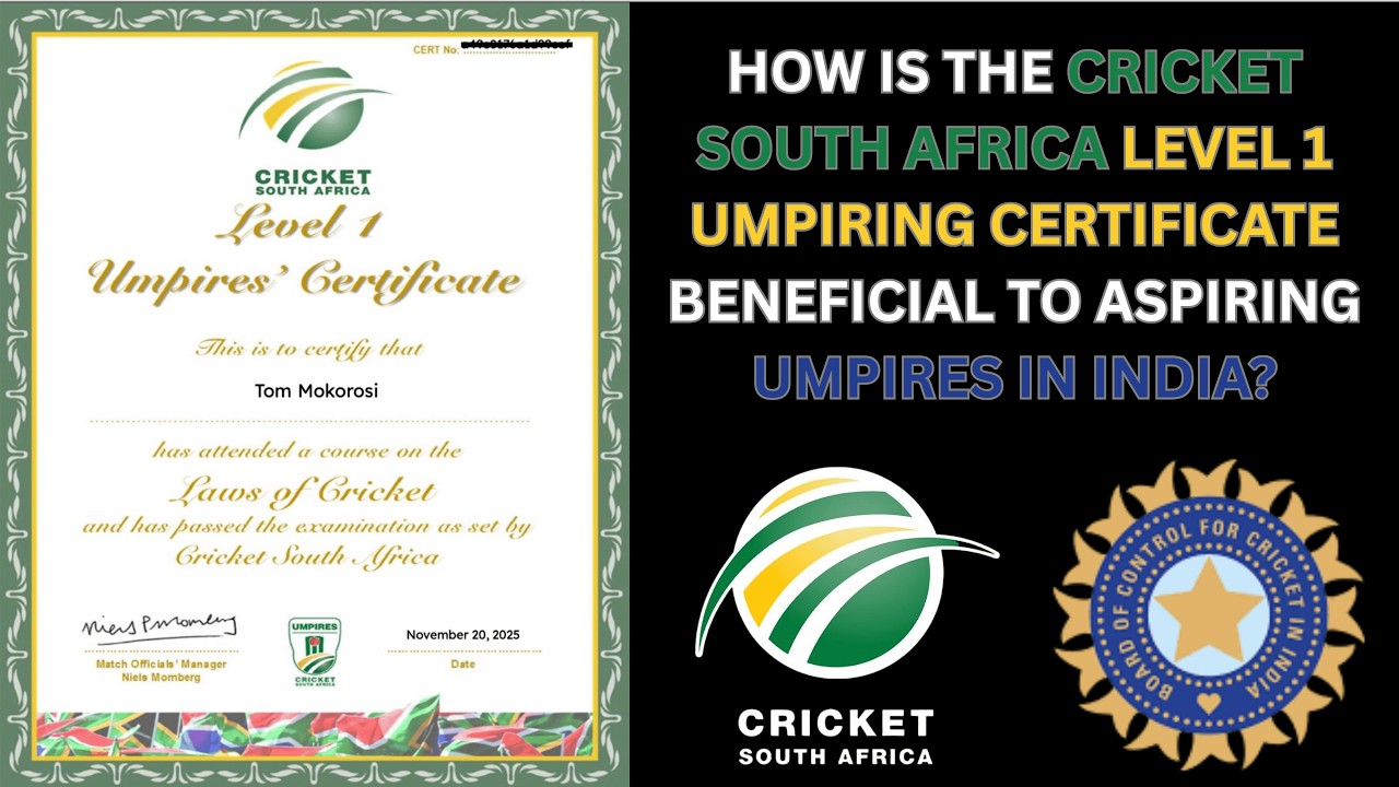 How is the Cricket South Africa 🏏 Level 1 Umpiring Course 🏏 beneficial to aspiring umpires in India?