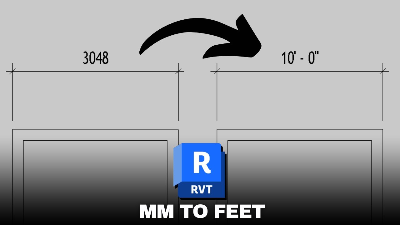 How to change unit/dimension from mm to ft in Revit