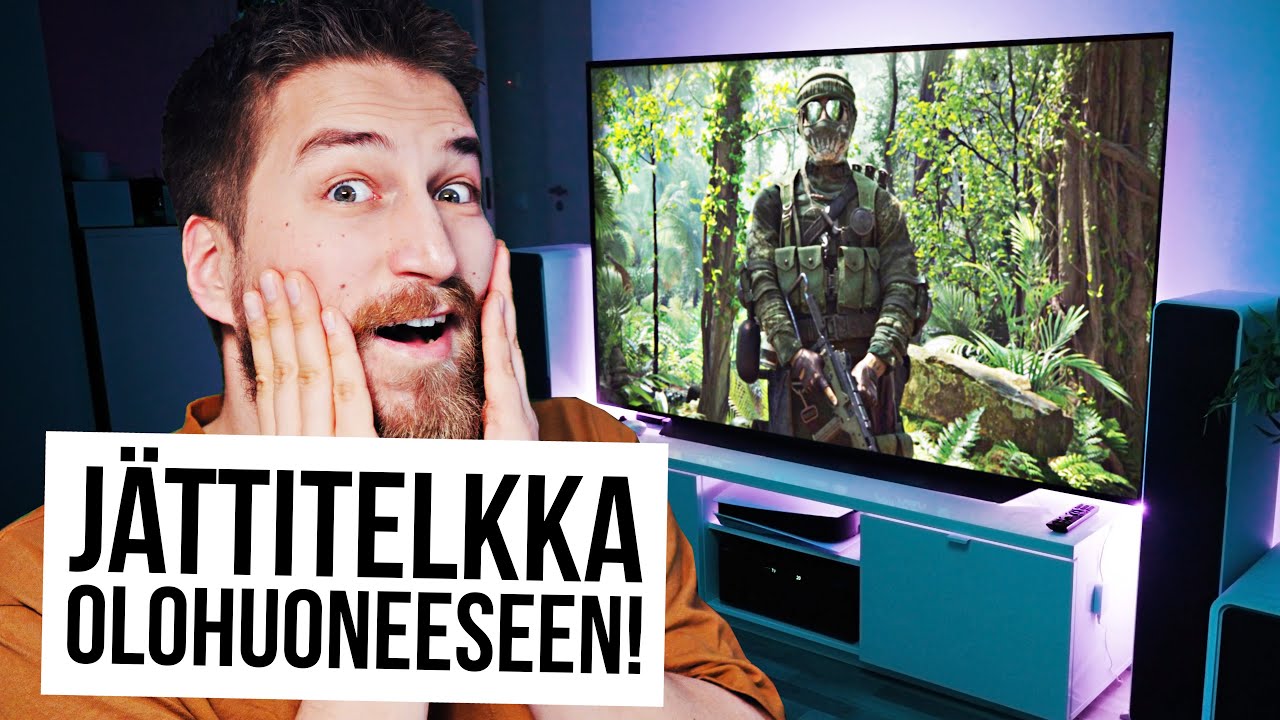 Jättitelkka ja PS5 olohuone setuppiin!