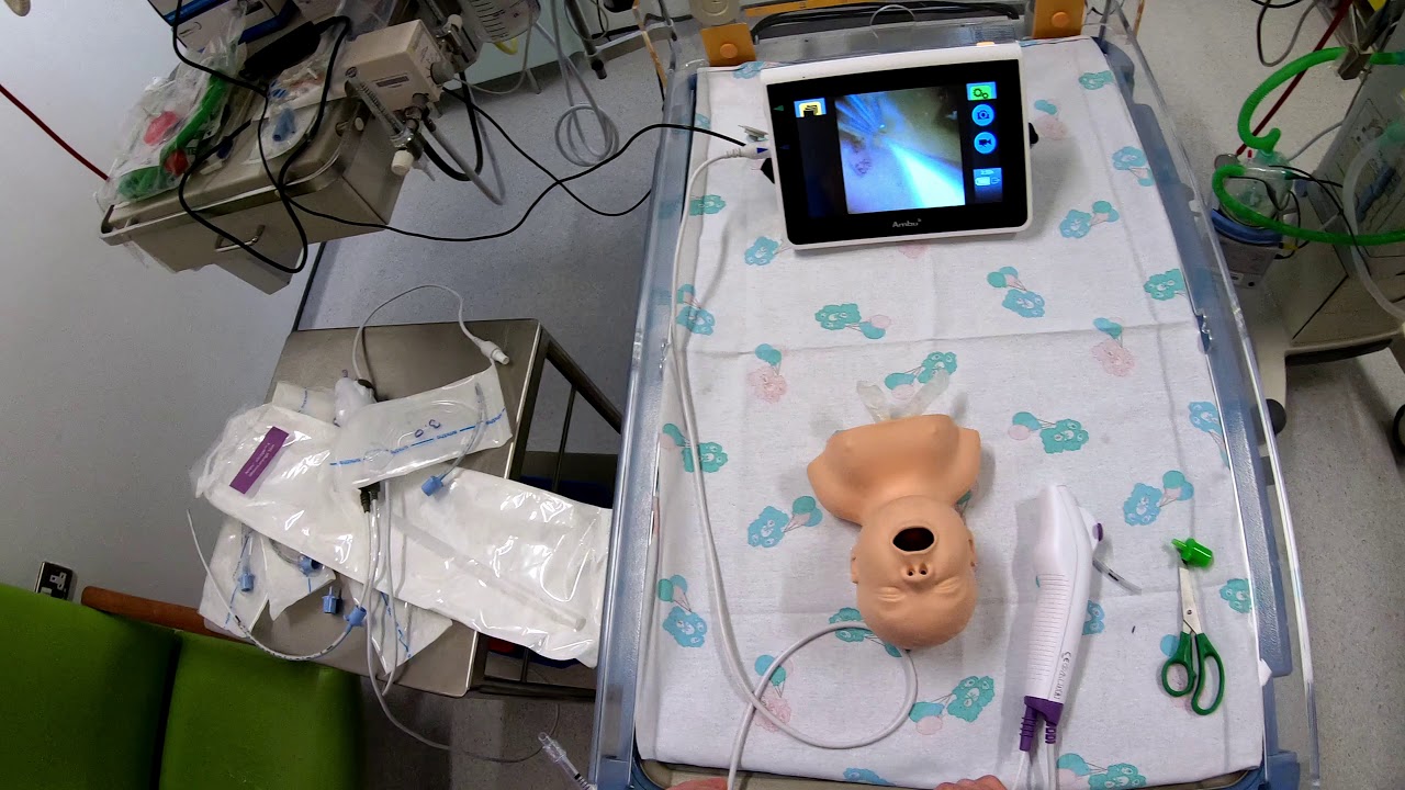 Ambu aScope 4 RhinoLaryngo for neonatal intubation