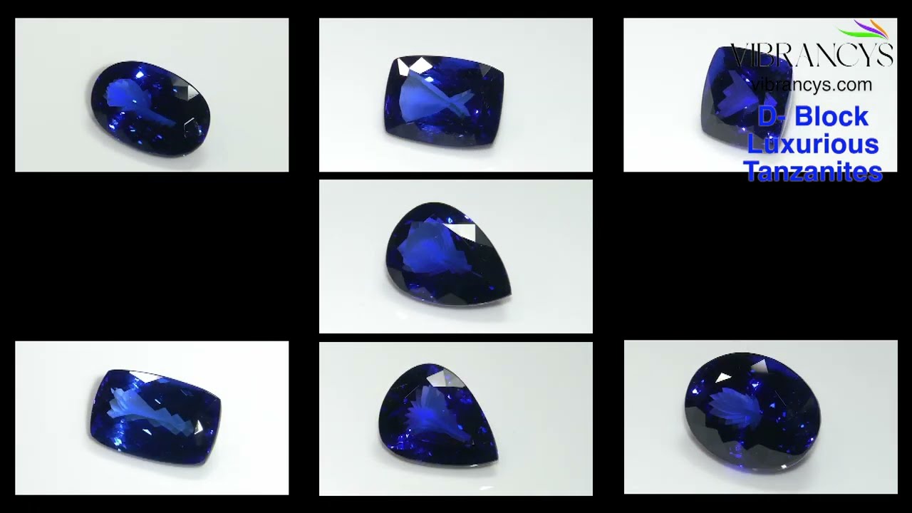 Luxurious Big Sizes D- Block Tanzanite Stone Natural Gemstone