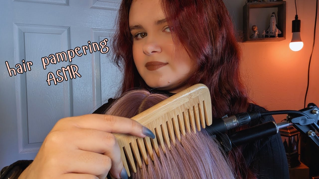 Your Hair is the Mic Again | Hair Sounds, Brushing, Combing, Long Nail Scratches, Coconut Crack ASMR