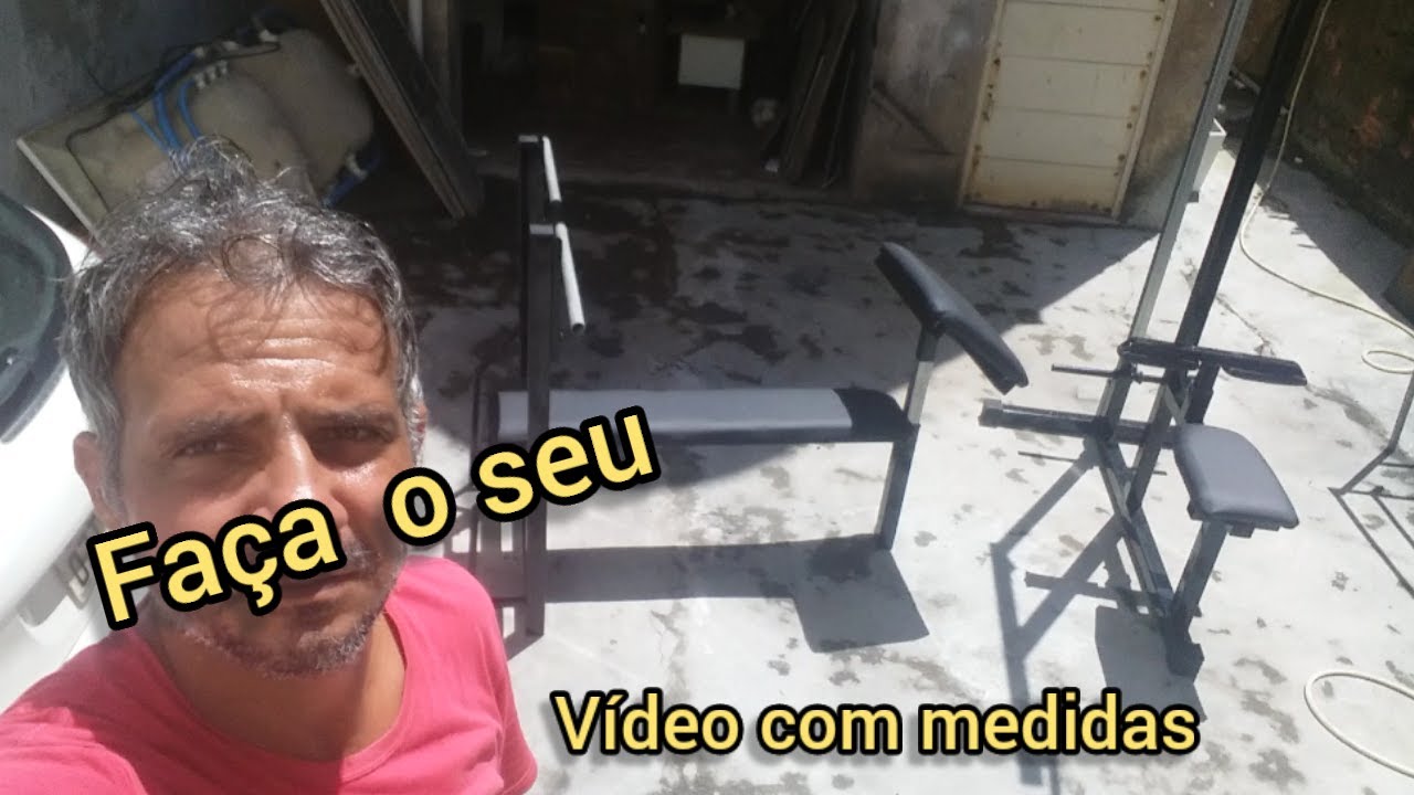 Supino reto caseiro , ganhe dinheiro , fabricando maquinas.