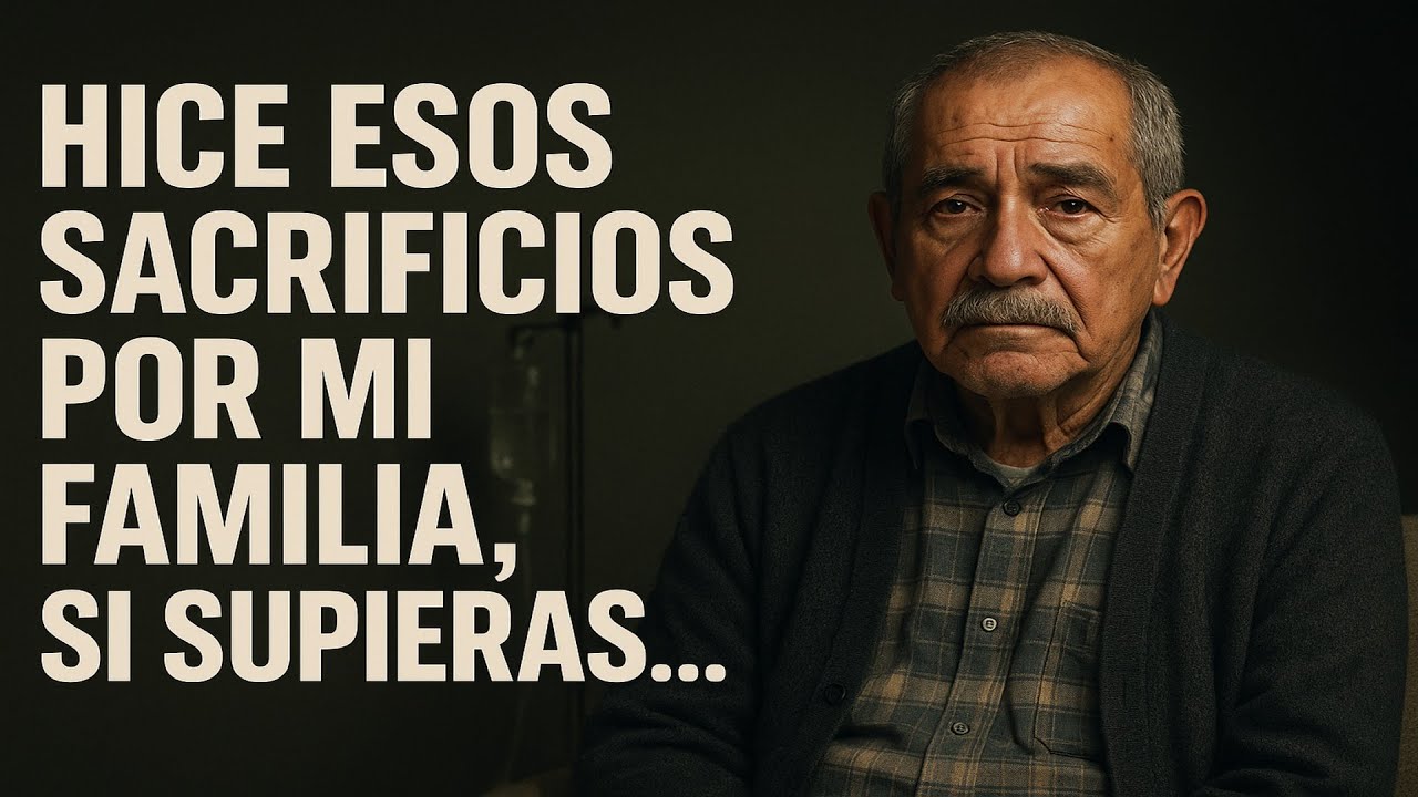 Hice esos sacrificios por mi familia, si supieras...