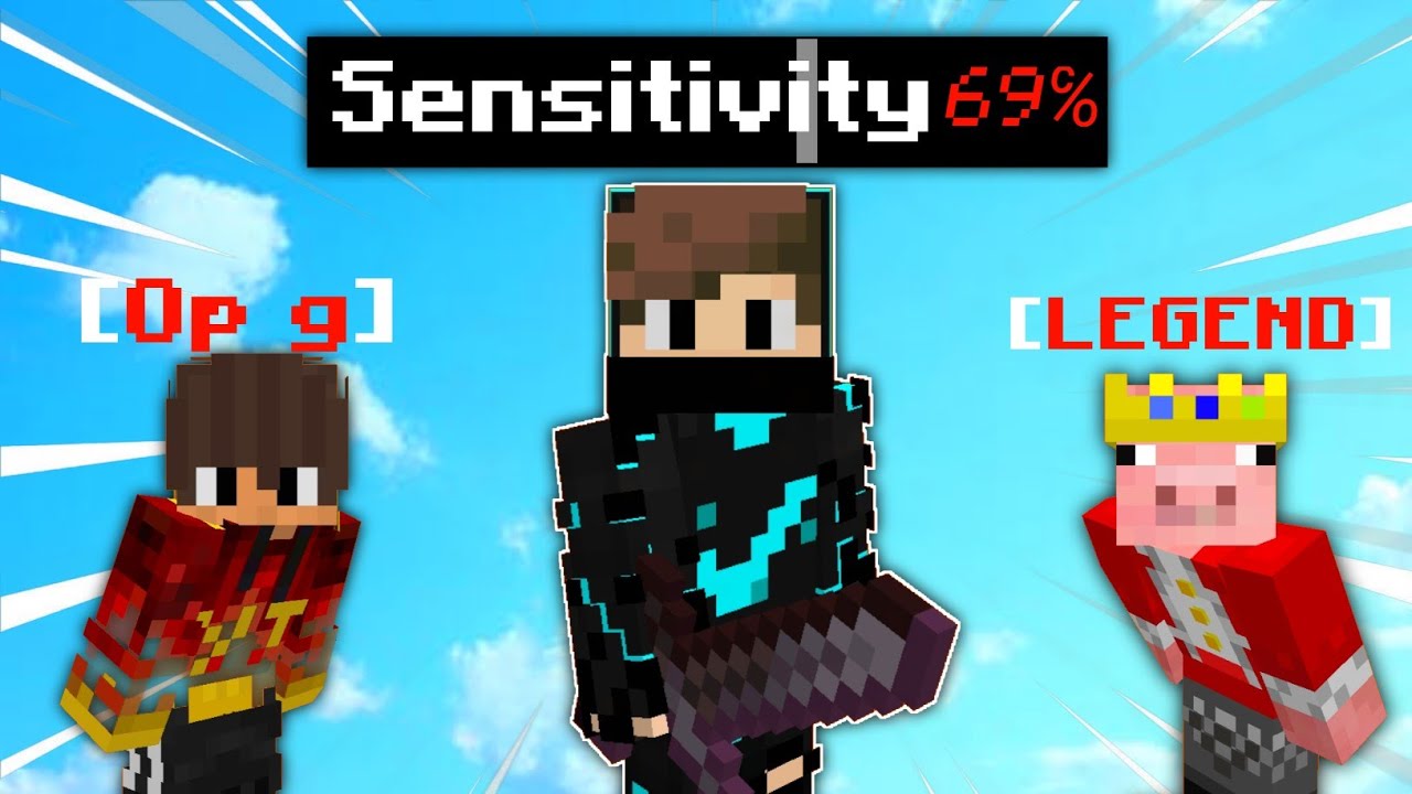 Bedwars but i Use Youtubers setting in Mobile