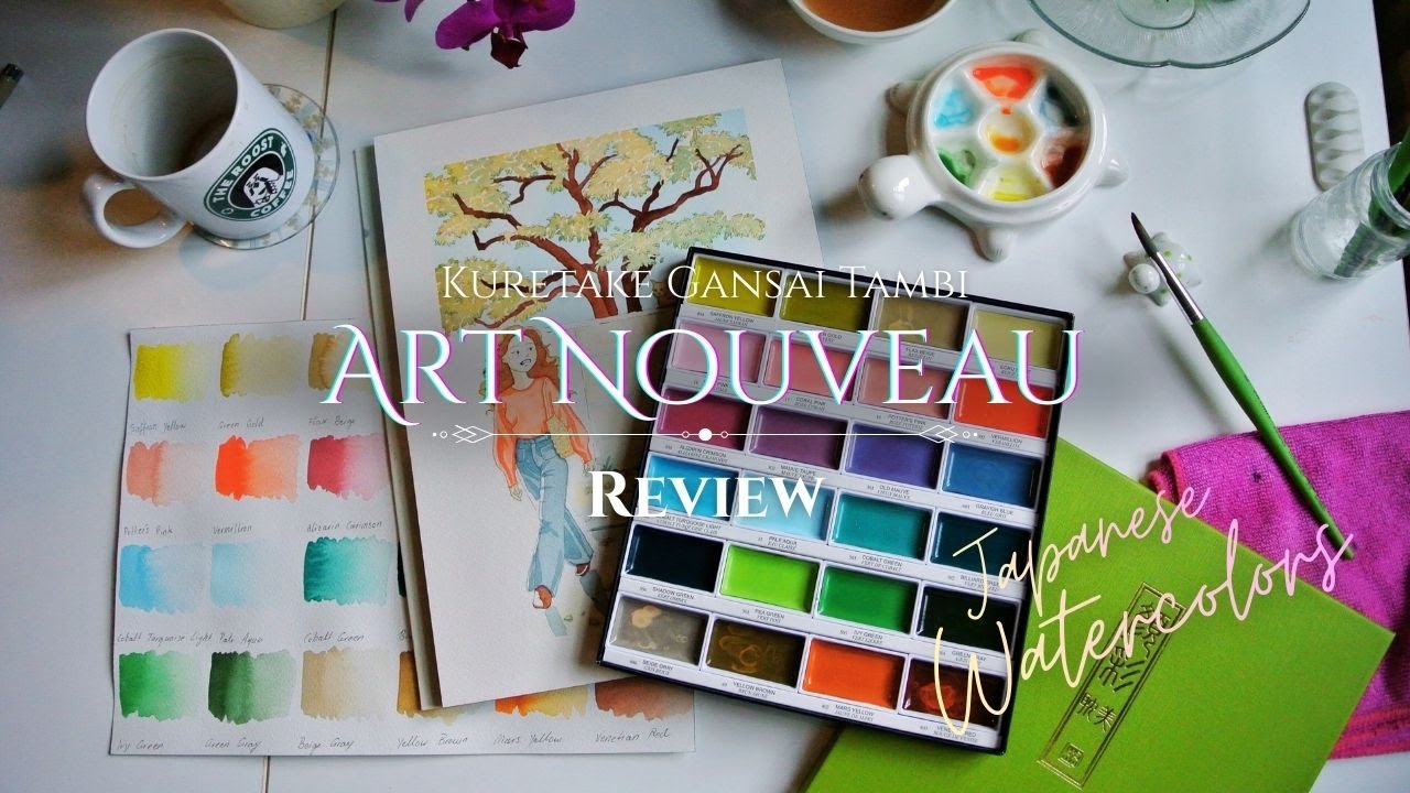 Are These the Most Vibrant Watercolors? | Gansai Tambi Art Nouveau Review