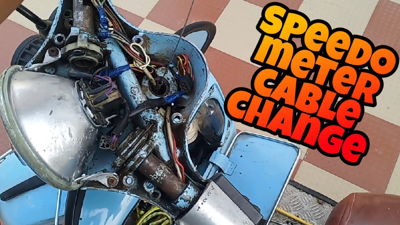 How to change speedometer cable on Vespa