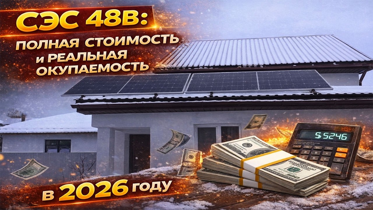 СЭС 48В: ПОЛНАЯ СТОИМОСТЬ и РЕАЛЬНАЯ ОКУПАЕМОСТЬ в 2026 году