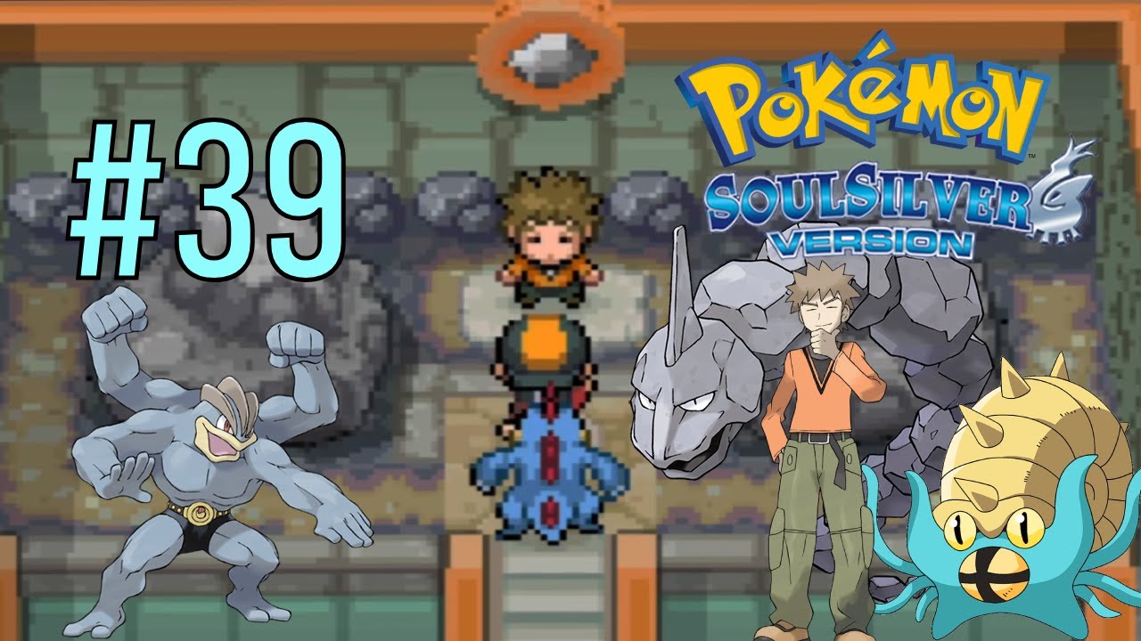 Pokémon SoulSilver Walkthrough – Pewter Gym Battle (Leader Brock)  & Vs Silver | Part 39