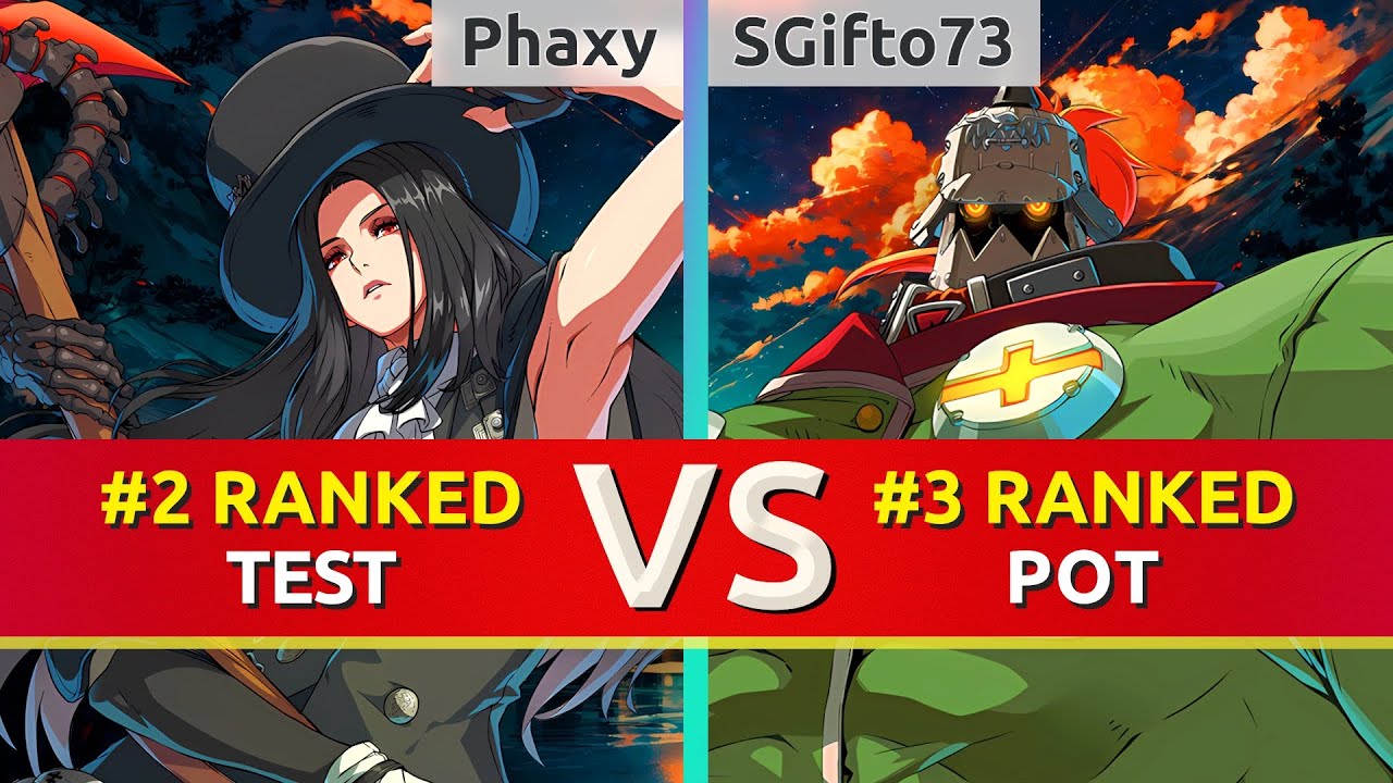 GGST ▰ Phaxy (#2 Ranked Testament) vs SGifto73 (#3 Ranked Potemkin). High Level Gameplay