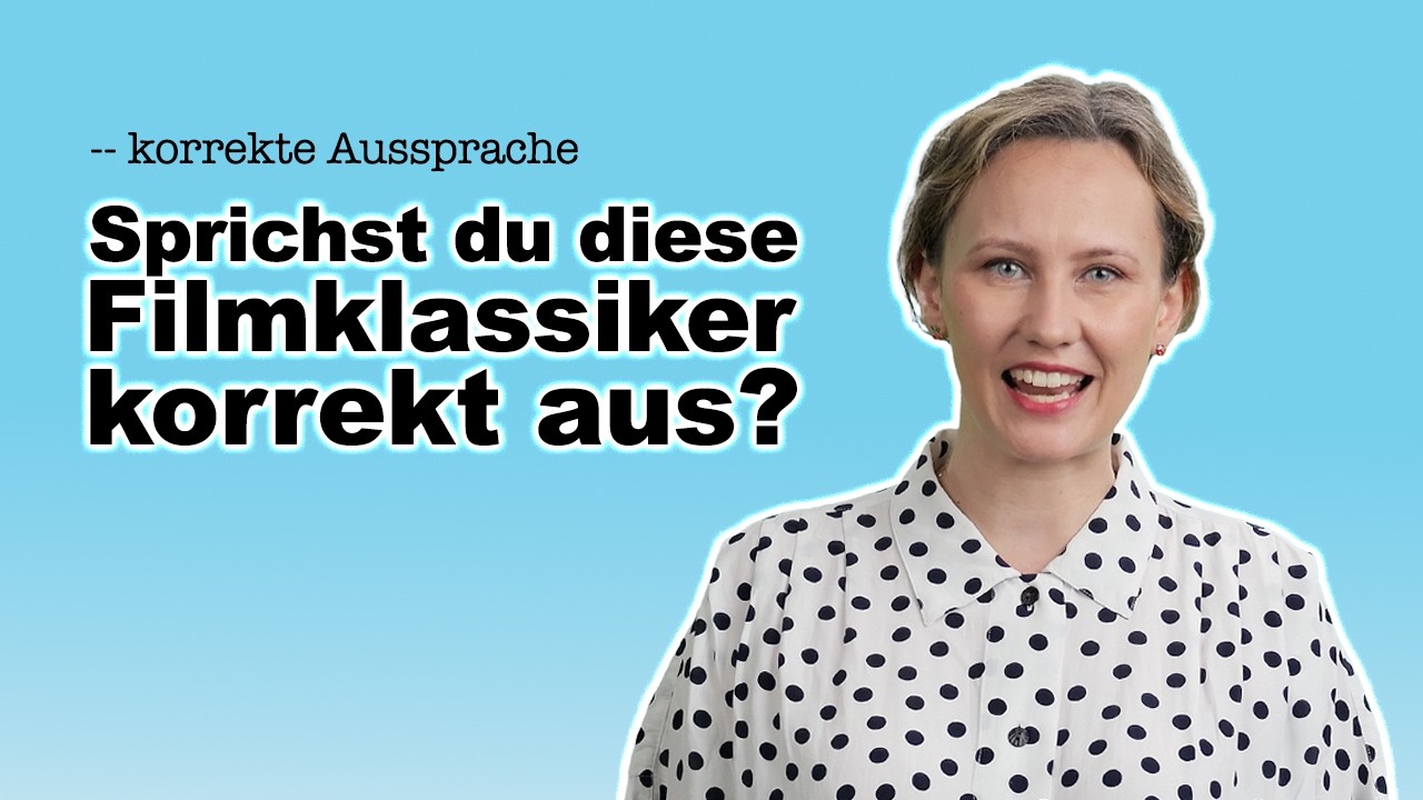 Korrekte Aussprache: Filmklassiker