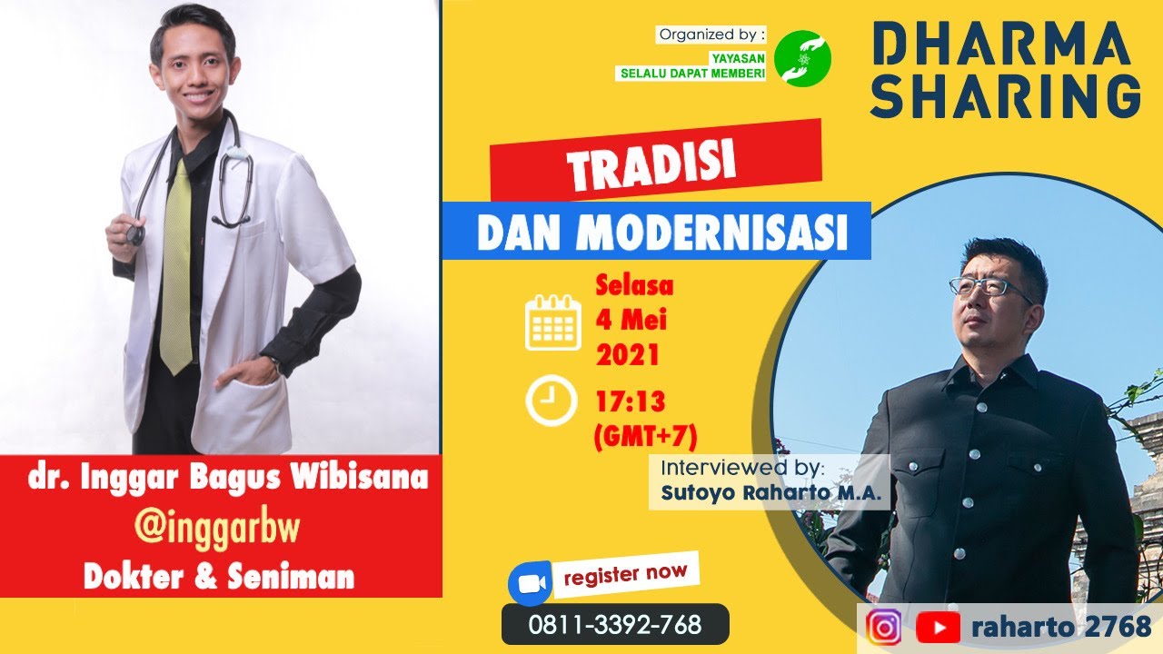 TRADISI DAN MODERNISASI | MEDICAL DOCTOR & SENIMAN TARI | dr. INGGAR BAGUS | LIVE | 2021