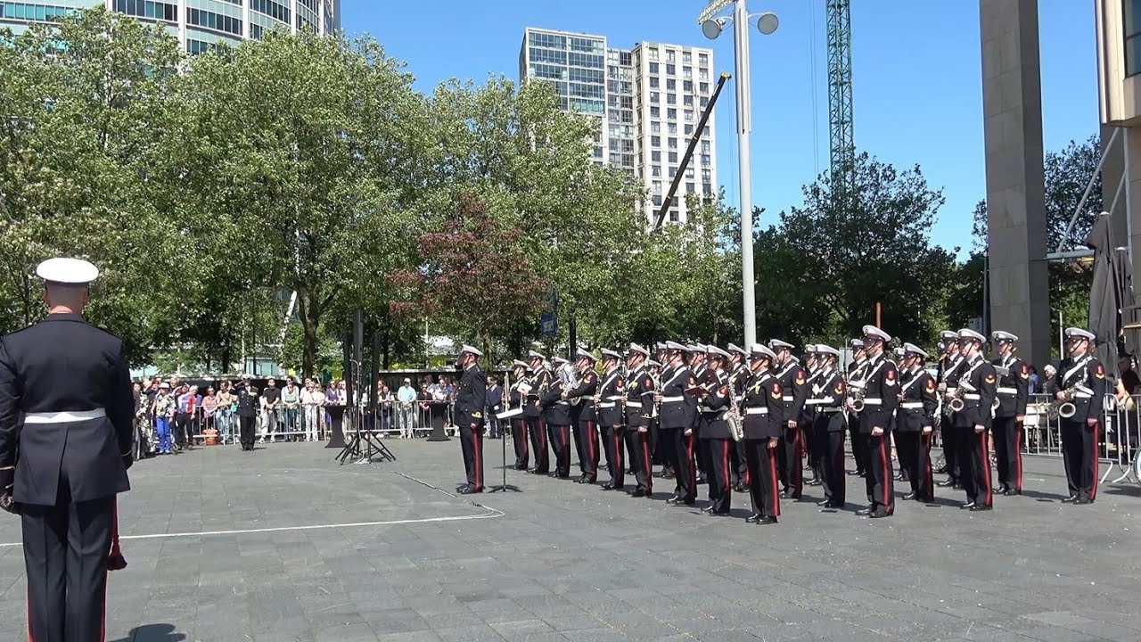 Marinierskapel der Kon. Marine -  Herdenking bombardement Rotterdam -14 mei 2024