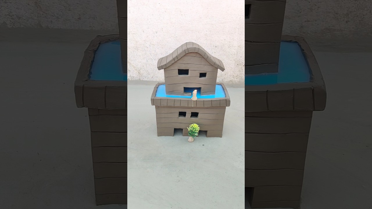 How to make beautiful miniature clay house 😱 part -81#shorts