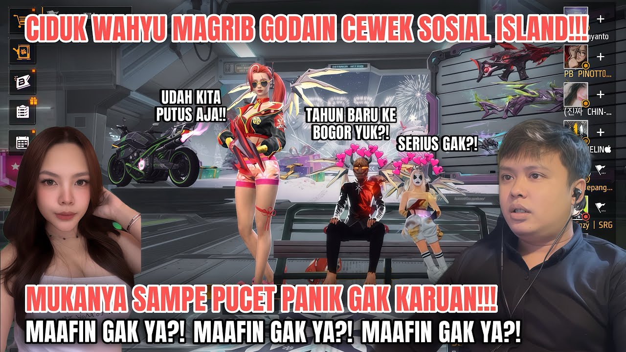 CIDUK WAHYUSUBUH26 LAGI GODAIN CEWEK DI SOSIAL ISLAND!!￼!😡