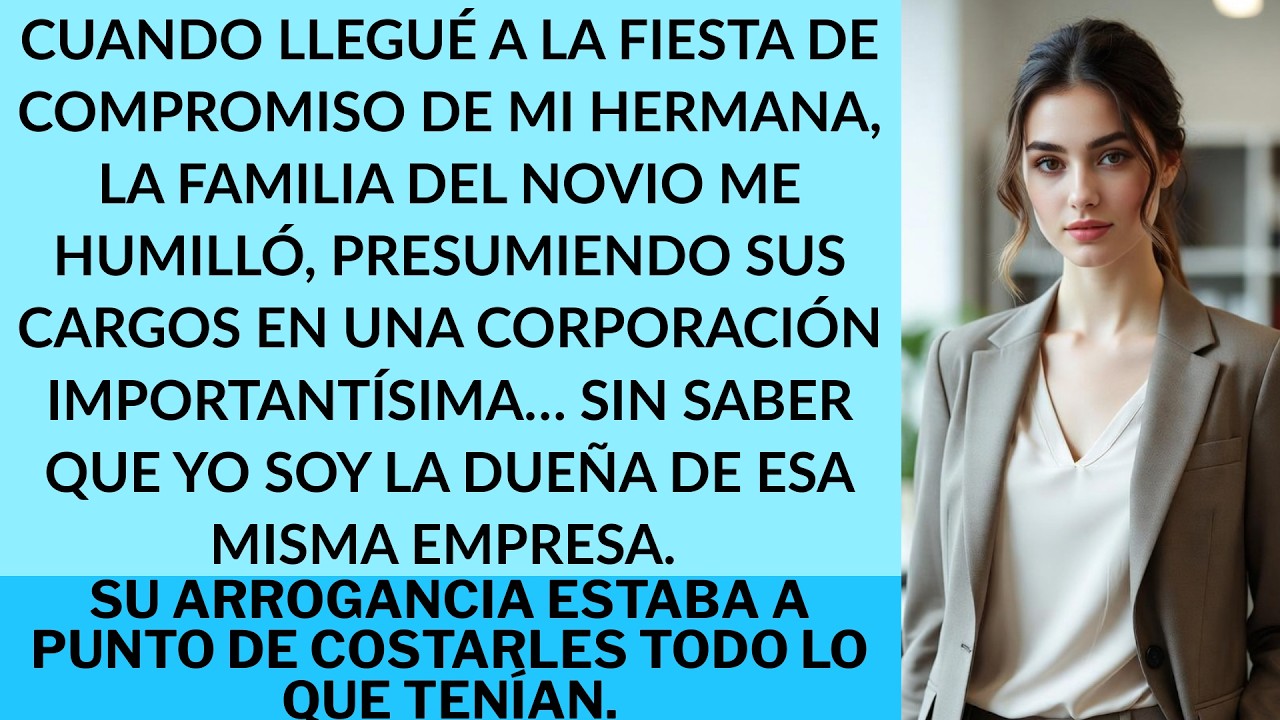 Se burlaron de mí en el compromiso de mi hermana… hasta que supe que yo soy la dueña de su empresa.