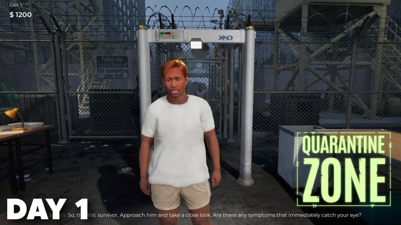 Inspect survivors at Quarantine zone DAY 1 |Gameplay| - Quarantine Zone:The Last Check