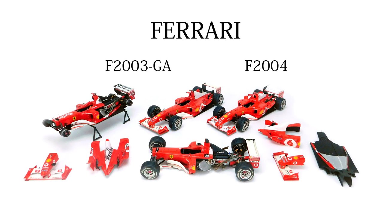 1/20 scale GP car kits : FERRARI F2003-GA F2004
