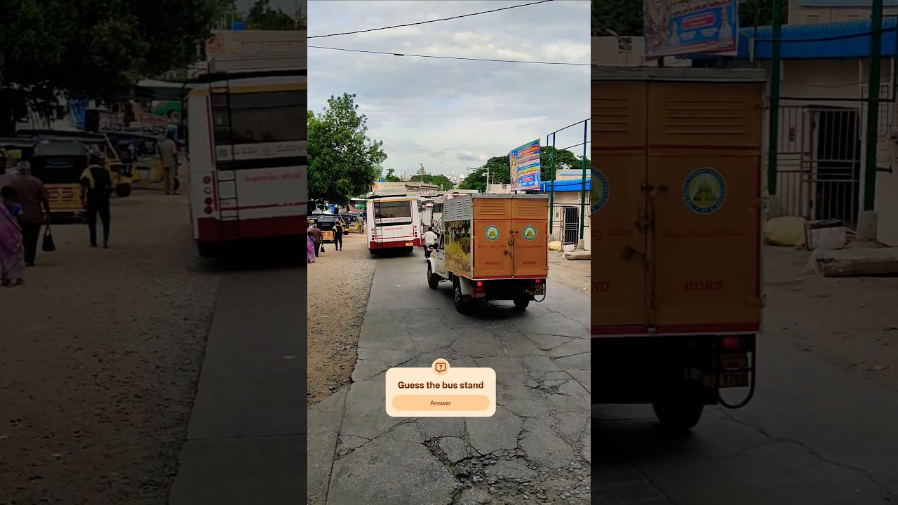 Guess the Famous Apsrtc Bus stand| Full journey