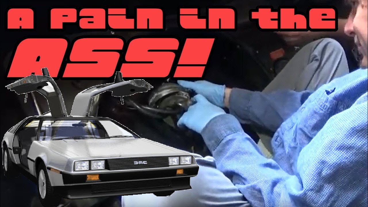 It's a PAIN IN THE ASS!  Bosch OEM Fuel Pump Replacement in a DeLorean DMC-12 at San Diego Tech Day
