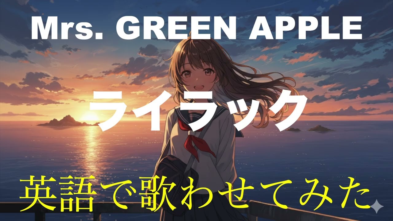 Mrs. GREEN APPLE　ライラック　英語で歌わせてみたJapanes AI Covers J POP