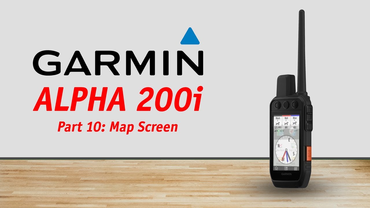 GARMIN ALPHA 200/200i Review Part 10: Map Screen