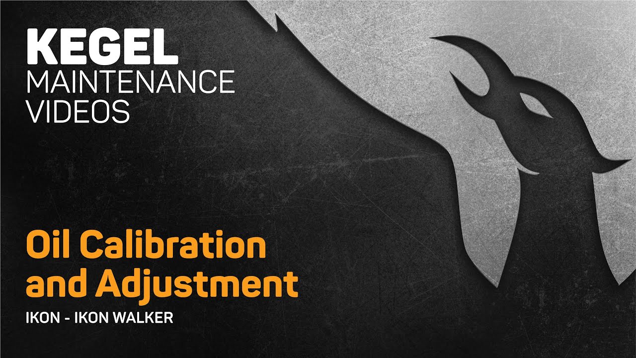 Oil Pump Calibration & Adjustment (IKON / IKON Walker)