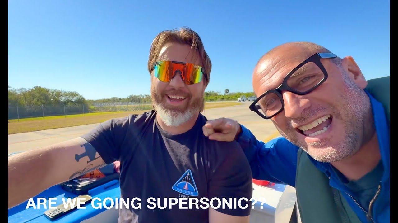 We went SUPERSONIC! This is what you see in the cockpit