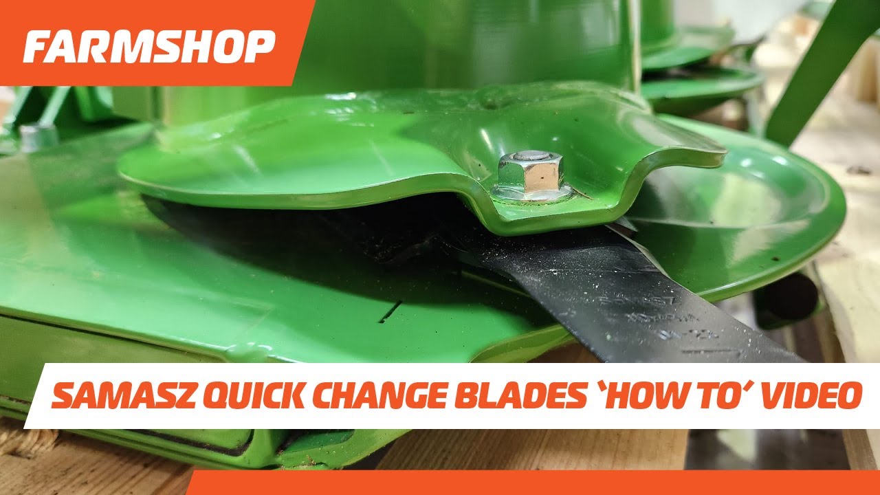 How to change the blades on a SaMASZ Disc Mower