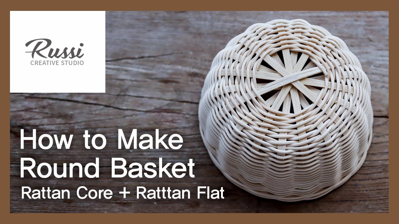 라탄 평심 원형바구니 만들기 [라탄공예] 취미 수업 온라인클래스60:Rattan Craft : Make Rattan Round Basket, 라탄바구니,평심바구니,flat.core