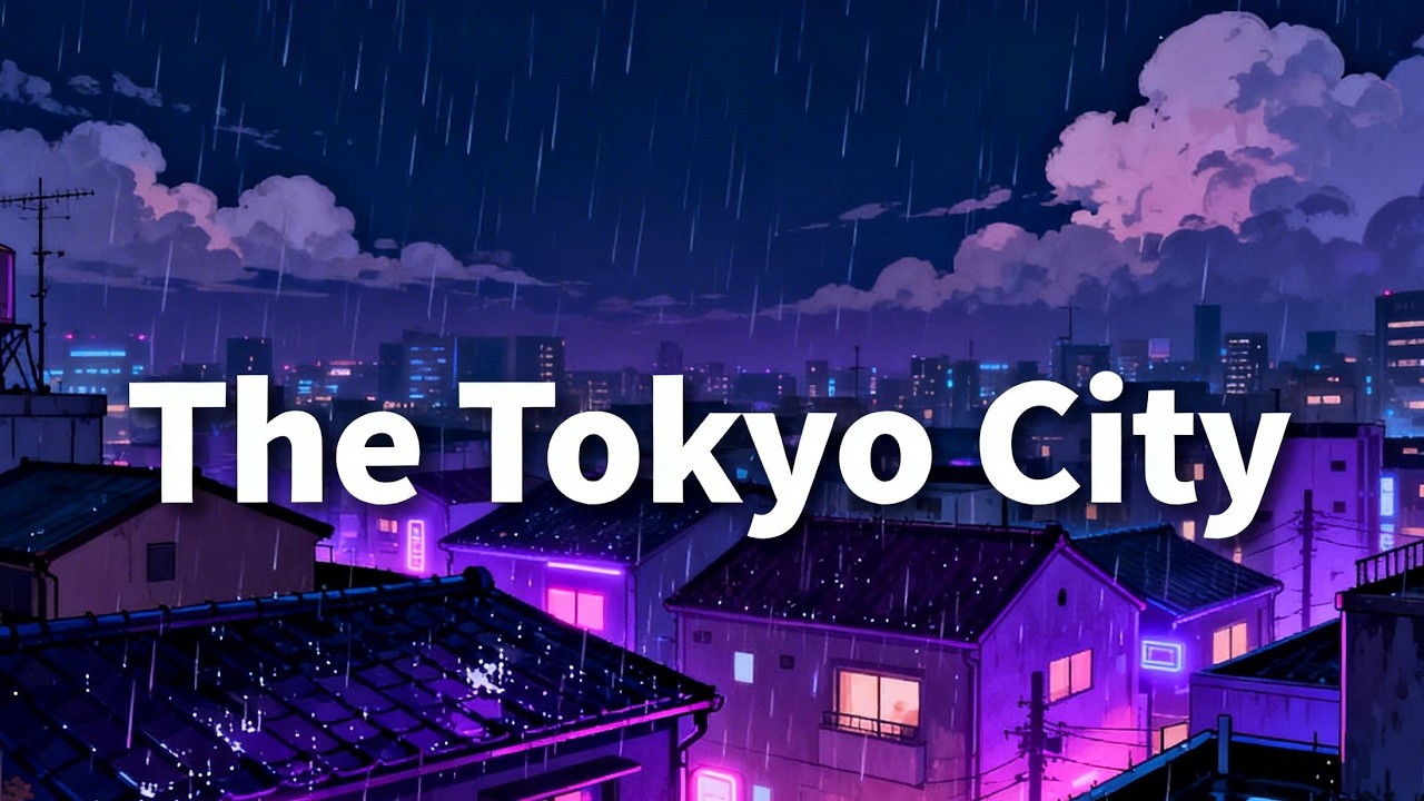 Tokyo Rainy Night Ambience ☕ Chill Lofi for Deep Work | 雨の東京