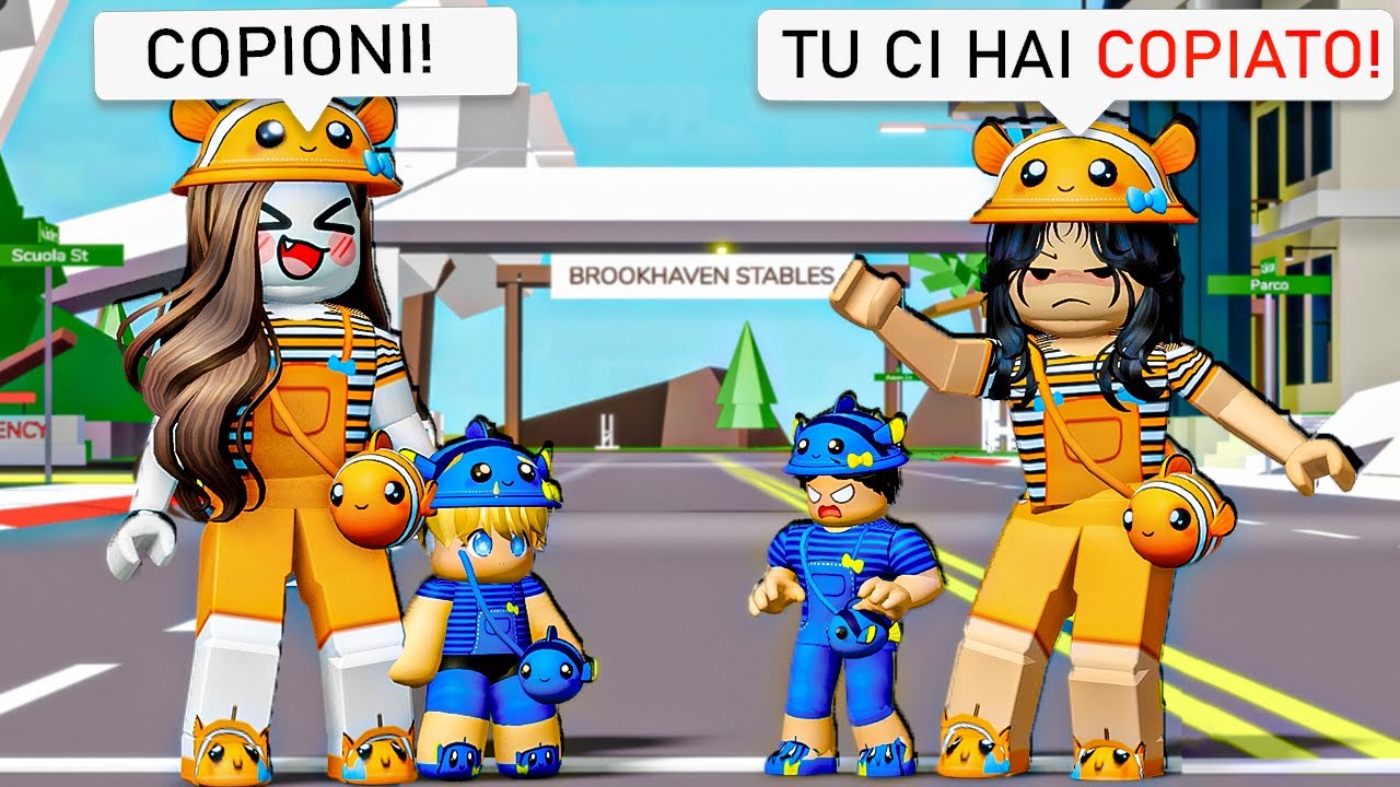 COPIO GLI OUTFIT DELLE PERSONE CON MIO FIGLIO PER SOSTUIRLE SU BROOKHAVEN ROBLOX!