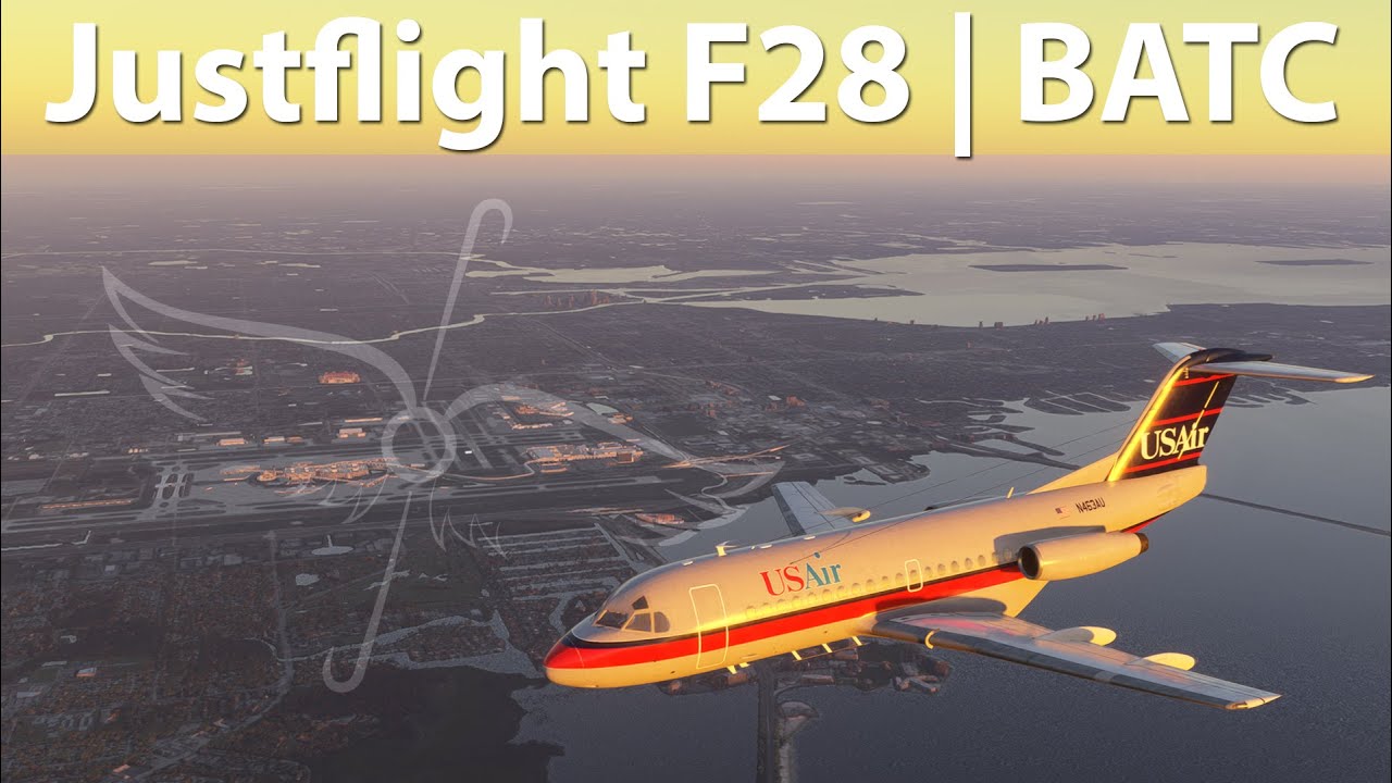 Vintage Fokker F28 flight with BATC in MSFS2024