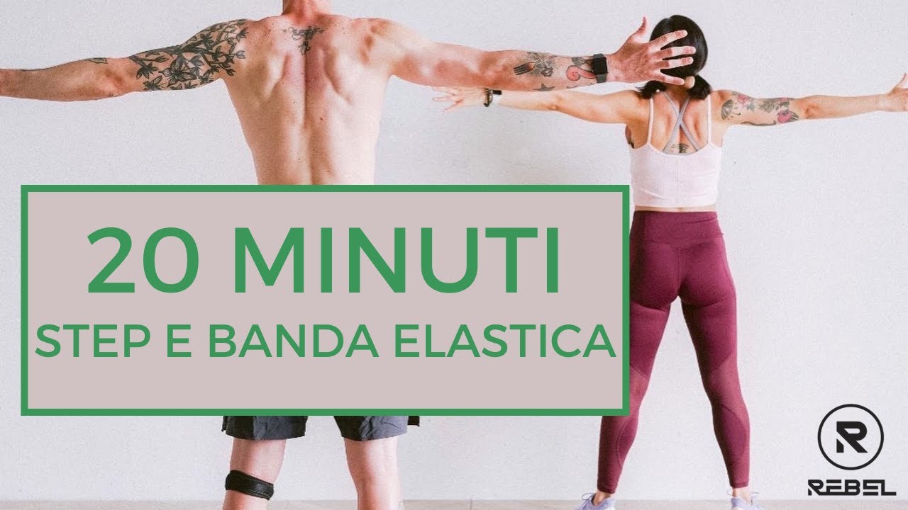 ALLENAMENTO A CASA CON STEP E BANDA ELASTICA
