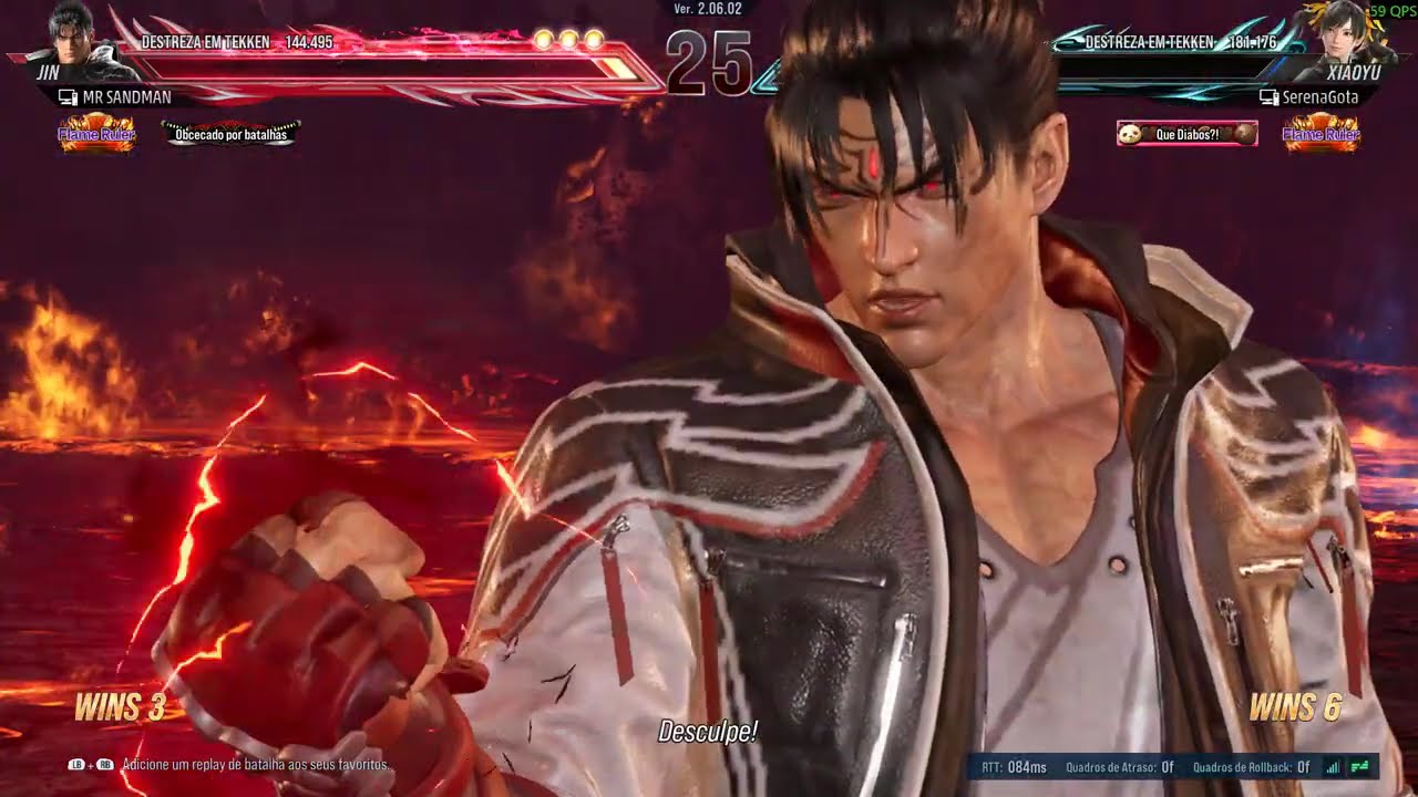 Tekken 8 online jin kazama vs xiaoyu