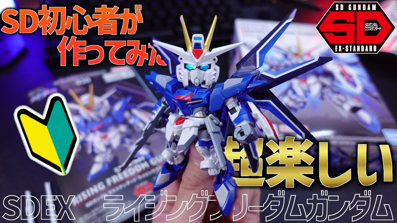 最近のSDヤバすぎ！？SDEXライジングフリーダムガンダムを作ってみたら楽しすぎてヤバかった！【ガンプラレビュー】