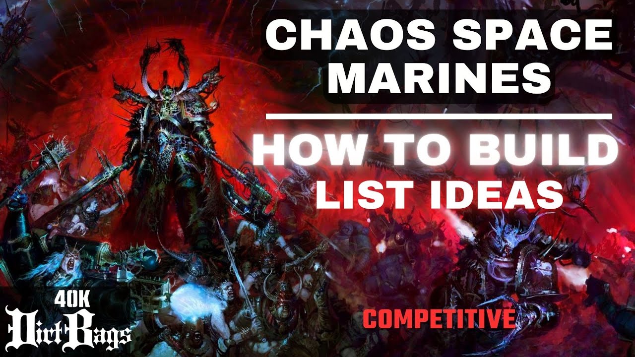 How to build Chaos Space Marines Lists | Chapter Approved Competitive | Warhammer 40k Battle Report