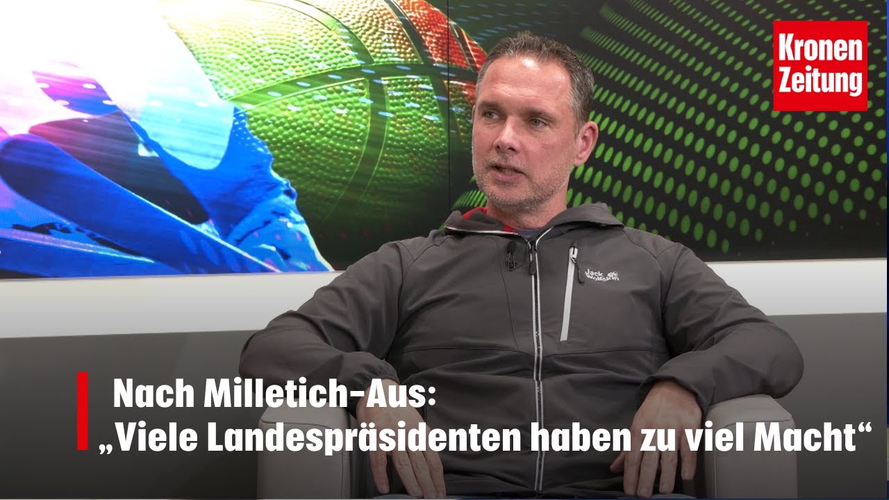 Nach Milletich-Aus: „Viele Landespräsidenten haben zu viel Macht“ | krone.tv Sport-Talk
