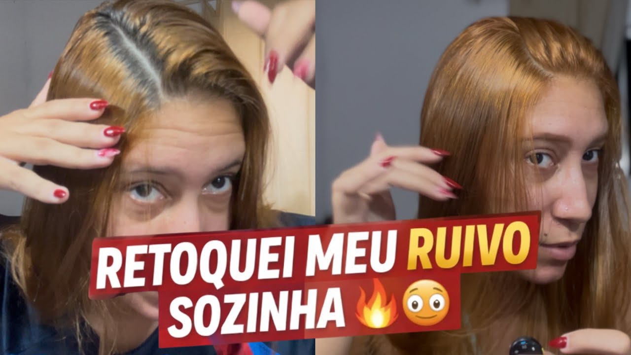 Tentei retocar meu ruivo sozinha… deu MUITO errado?😳😳