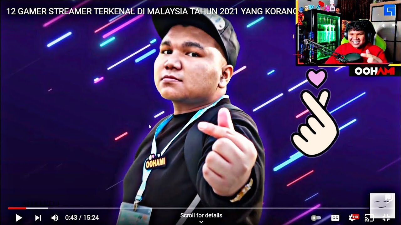Oohami react Faktaw Channel : 10 Gamer Terkenal Di Malaysia Tahun 2021.