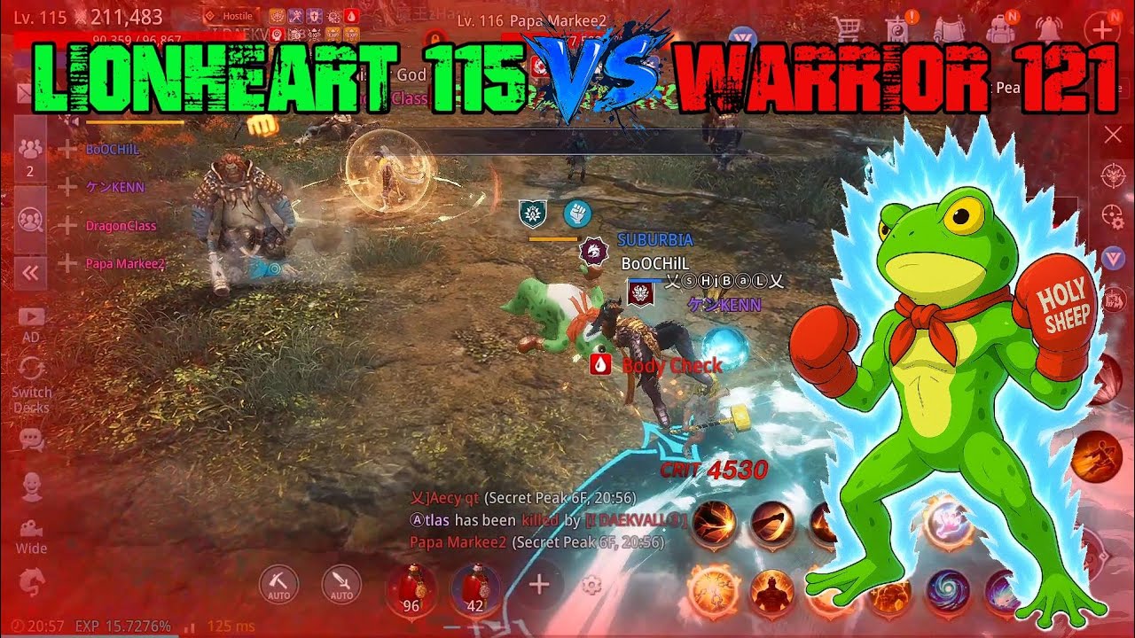 Mir4 | LIONHEART LV115 VS LV121 Warrior #mir4 #lionheart #mmorpg #pvp #gaming #gamingvideos