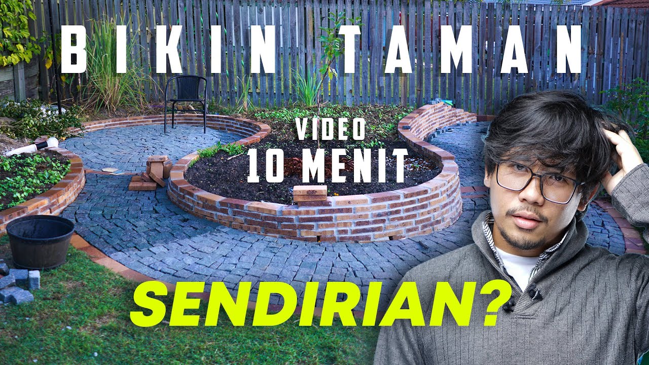 Membangun Taman di Pekarangan Belakang Rumah Sendirian