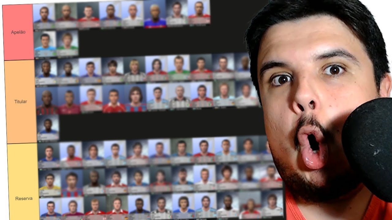 RANKEANDO do PIOR até o MELHOR jogador do PES 6!