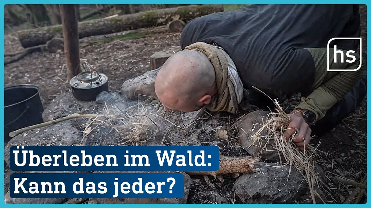 Schlafplatz vorbereiten! Überleben in der Wildnis (2/7) | hessenschau